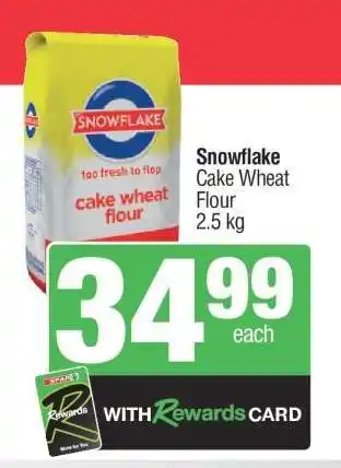 Spar SNOWFLAKE CAKE WHEAT FLOUR offer