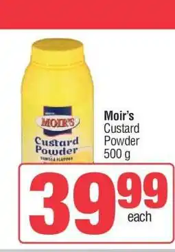 Spar MOIR'S CUSTARD POWDER offer