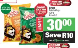 Spar SIMBA POTATO CHIPS offer