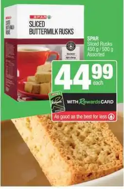 Spar SPAR Sliced Rusks offer