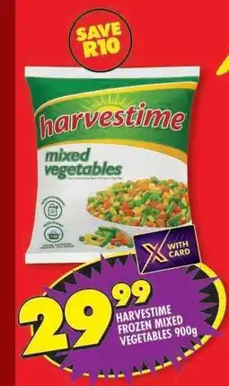 Shoprite HARVESTIME FROZEN MIXED VEGETABLES 900g offer
