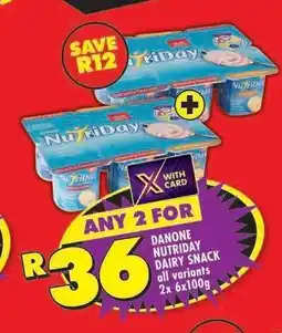Shoprite DANONE NUTRIDAY DAIRY SNACK offer