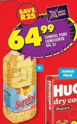 Shoprite SUNFOIL PURE SUNFLOWER OIL 2L offer