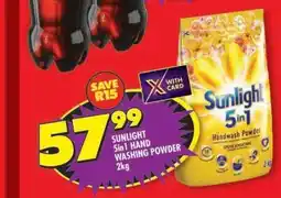 Shoprite SUNLIGHT 5in1 HAND WASHING POWDER 2kg offer