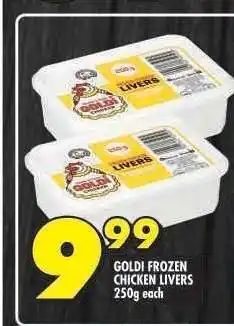 Shoprite GOLDI FROZEN CHICKEN LIVERS offer