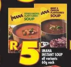 Shoprite IMANA INSTANT SOUP offer