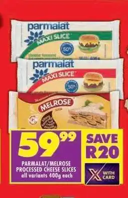 Shoprite PARMALAT/MELROSE PROCESSED CHEESE SLICES offer