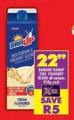 Shoprite DANONE DANUP 2IN1 YOGHURT BLEND offer