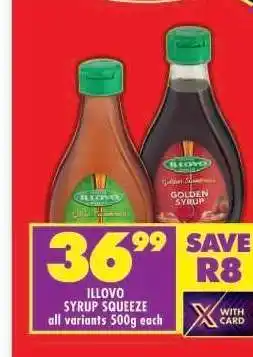 Shoprite ILLOVO SYRUP SQUEEZE offer