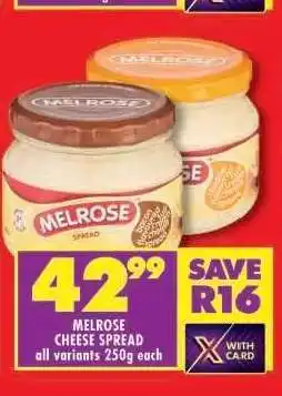 Shoprite Melrose Cheese Spread offer