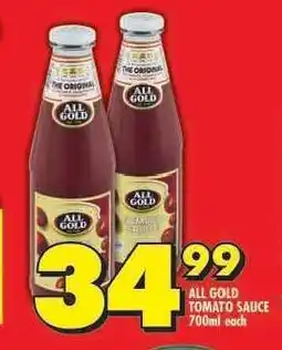Shoprite All Gold Tomato Sauce-700ml offer