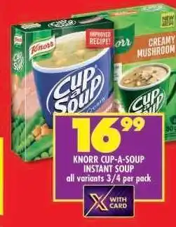 Shoprite KNORR CUP-A-SOUP INSTANT SOUP offer