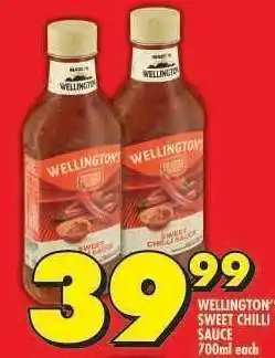 Shoprite Wellington's Sweet Chilli Sauce offer