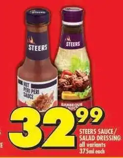 Shoprite STEERS SAUCE/SALAD DRESSING offer