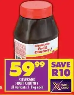 Shoprite Ritebrand Fruit Chutney offer