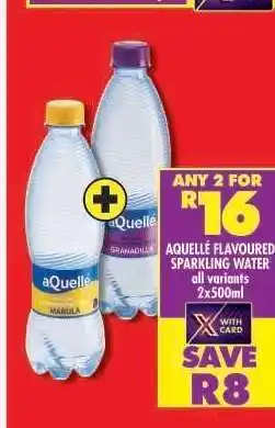 Shoprite aQuellé Flavoured Sparkling Water offer