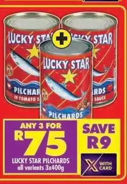 Shoprite LUCKY STAR PILCHARDS offer