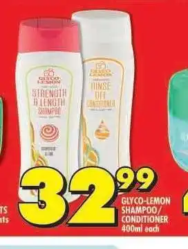 Shoprite GLYCO-LEMON SHAMPOO/CONDITIONER offer