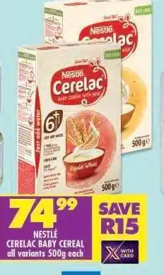 Shoprite Nestlé Cerelac Baby Cereal offer