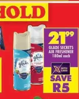 Shoprite Glade Secrets Air Freshener offer
