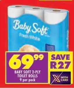 Shoprite Baby Soft 2-Ply Toilet Rolls offer