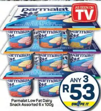 Pick n Pay Hypermarket Parmalat Low Fat Dairy Snack Assorted 6 x 100g offer