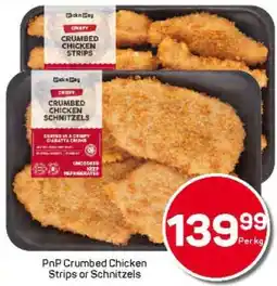 Pick n Pay Hypermarket PnP Crumbed Chicken Strips or Schnitzels offer