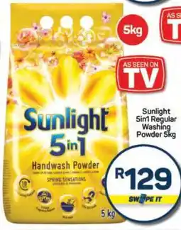 Pick n Pay Hypermarket Sunlight 5in1 Regular Washing Powder 5kg offer