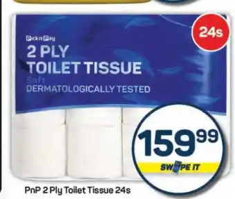 Pick n Pay Hypermarket PnP 2 Ply Toilet Tissue 24s offer