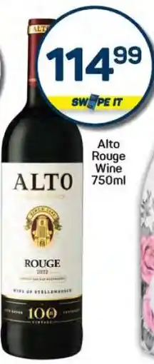 Pick n Pay Hypermarket Alto Rouge Wine 750ml offer