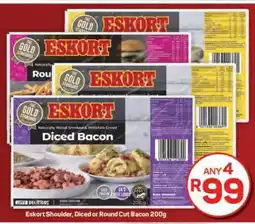 Pick n Pay Hypermarket Eskort Shoulder, Diced or Round Cut Bacon 200g offer