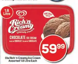 Pick n Pay Hypermarket OLA Rich 'n Creamy Ice Cream offer