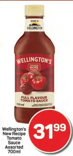 Pick n Pay Hypermarket Wellington's New Recipe Tomato Sauce Assorted 700ml offer