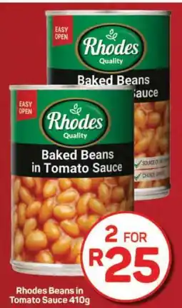 Pick n Pay Hypermarket Rhodes Baked Beans in Tomato Sauce 410g offer