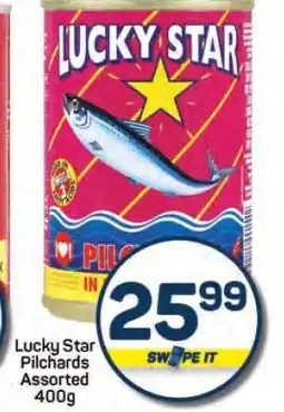 Pick n Pay Hypermarket Lucky Star Pilchards Assorted-400g offer