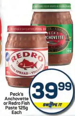 Pick n Pay Hypermarket Peck's Anchovette or Redro Fish Paste 125g offer