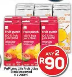 Pick n Pay Hypermarket PnP Long Life Fruit Juice Blend Assorted offer
