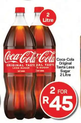 Pick n Pay Hypermarket Coca-Cola Original Taste Less Sugar 2 Litre offer