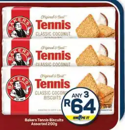 Pick n Pay Hypermarket Bakers Tennis Biscuits Assorted 200g offer