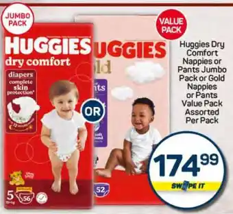 Pick n Pay Hypermarket Huggies Dry Comfort Nappies or Pants offer