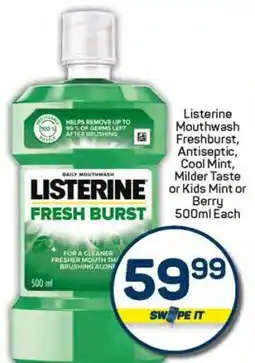 Pick n Pay Hypermarket LISTERINE MOUTHWASH offer