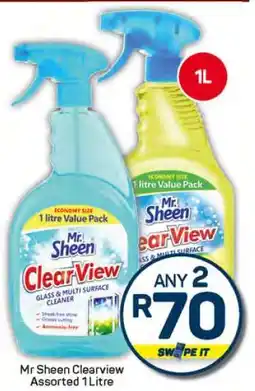 Pick n Pay Hypermarket Mr Sheen Clearview Assorted 1 Litre offer