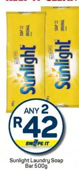Pick n Pay Hypermarket Sunlight Laundry Soap Bar-500g offer