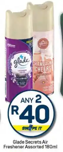 Pick n Pay Hypermarket Glade Secrets Air Freshener Assorted 180ml offer