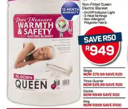 Pick n Pay Hypermarket Non-Fitted Queen Electric Blanket offer