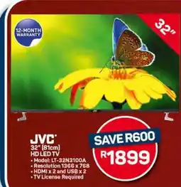 Pick n Pay Hypermarket JVC 32 HD LED TV offer