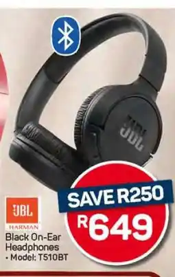 Pick n Pay Hypermarket JBL Black On-Ear Headphones offer