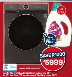 Pick n Pay Hypermarket Midea Front Loader Washing Machine + Ultra Laundry Liquid offer