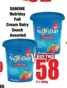 Boxer DANONE Nutriday Full Cream Dairy Snack Assorted offer