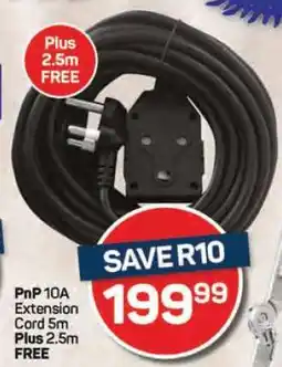 Pick n Pay Hypermarket PnP 10A Extension Cord 5m offer